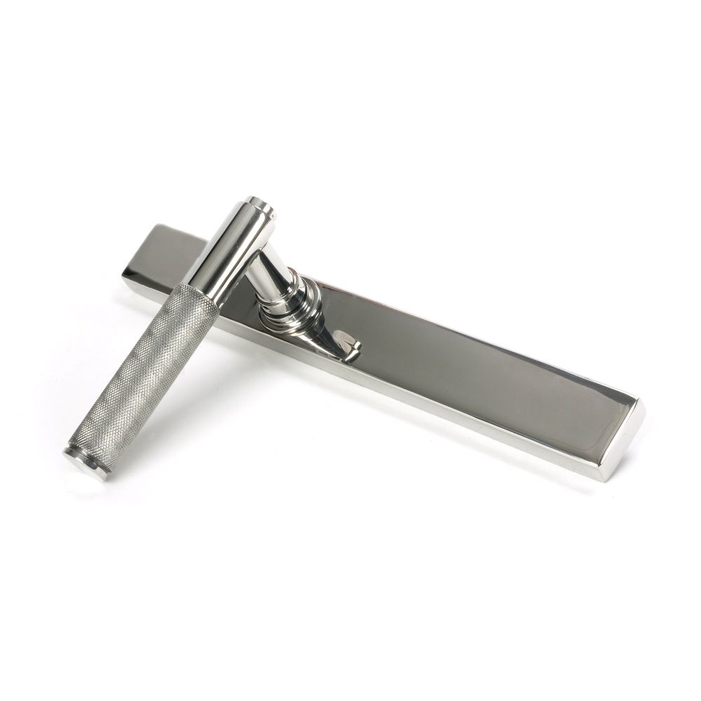 From The Anvil - Polished Marine SS (316) Brompton Slimline Lever Espag. Latch Set | Sku. 46410 | Trade Door Handles.