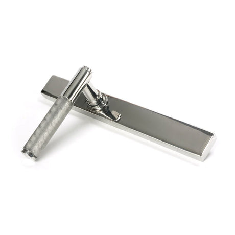 From The Anvil - Polished Marine SS (316) Brompton Slimline Lever Espag. Latch Set | Sku. 46410 | Trade Door Handles.
