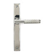 From The Anvil - Polished Marine SS (316) Brompton Slimline Lever Espag. Latch Set | Sku. 46410 | Trade Door Handles.
