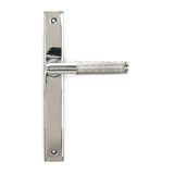 From The Anvil - Polished Marine SS (316) Brompton Slimline Lever Espag. Latch Set | Sku. 46410 | Trade Door Handles.