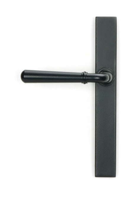 From The Anvil - Matt Black Newbury Slimline Lever Espag. Latch Set | Sku. 46411 | Trade Door Handles.