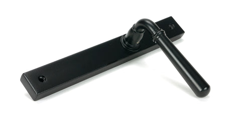 From The Anvil - Matt Black Newbury Slimline Lever Espag. Latch Set | Sku. 46411 | Trade Door Handles.