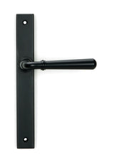 From The Anvil - Matt Black Newbury Slimline Lever Espag. Latch Set | Sku. 46411 | Trade Door Handles.