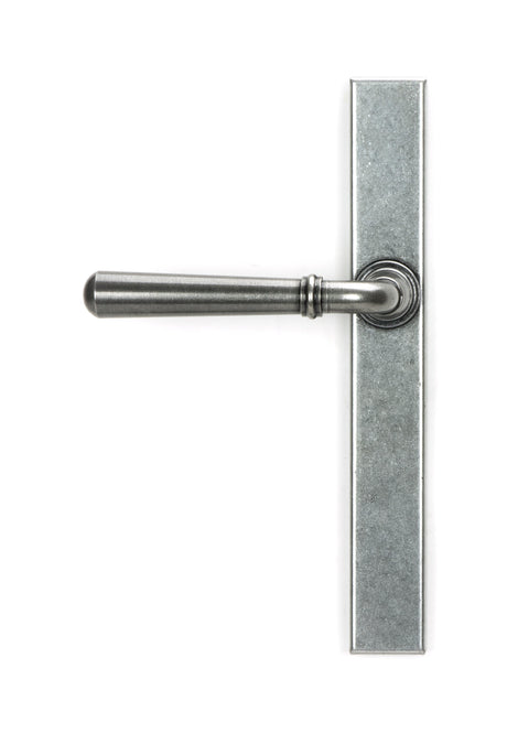 From The Anvil - Pewter Newbury Slimline Lever Espag. Latch Set | Sku. 46412 | Trade Door Handles.