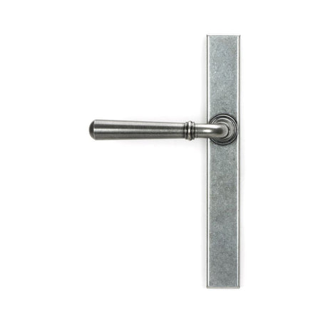 From The Anvil - Pewter Newbury Slimline Lever Espag. Latch Set | Sku. 46412 | Trade Door Handles.