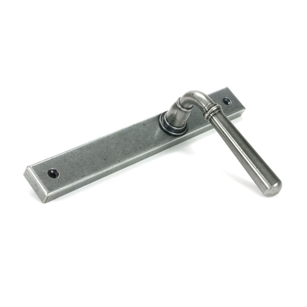 From The Anvil - Pewter Newbury Slimline Lever Espag. Latch Set | Sku. 46412 | Trade Door Handles.