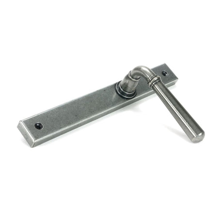 From The Anvil - Pewter Newbury Slimline Lever Espag. Latch Set | Sku. 46412 | Trade Door Handles.