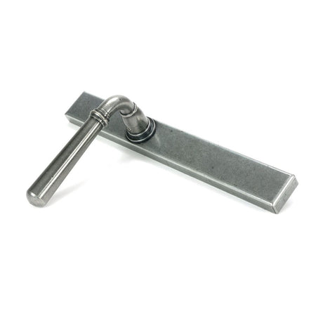 From The Anvil - Pewter Newbury Slimline Lever Espag. Latch Set | Sku. 46412 | Trade Door Handles.