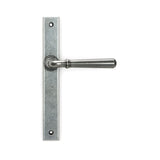 From The Anvil - Pewter Newbury Slimline Lever Espag. Latch Set | Sku. 46412 | Trade Door Handles.