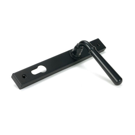 From The Anvil - Matt Black Newbury Slimline Lever Espag. Lock Set | Sku. 46413 | Trade Door Handles.