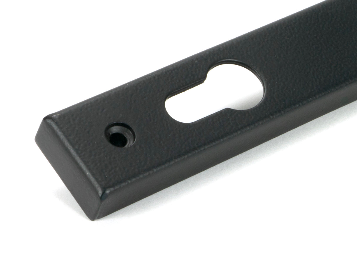 From The Anvil - Matt Black Newbury Slimline Lever Espag. Lock Set | Sku. 46413 | Trade Door Handles.