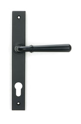 From The Anvil - Matt Black Newbury Slimline Lever Espag. Lock Set | Sku. 46413 | Trade Door Handles.