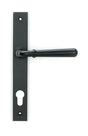 From The Anvil - Matt Black Newbury Slimline Lever Espag. Lock Set | Sku. 46413 | Trade Door Handles.