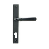 From The Anvil - Matt Black Newbury Slimline Lever Espag. Lock Set | Sku. 46413 | Trade Door Handles.