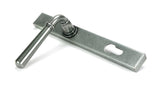 From The Anvil - Pewter Newbury Slimline Lever Espag. Lock Set | Sku. 46414 | Trade Door Handles.