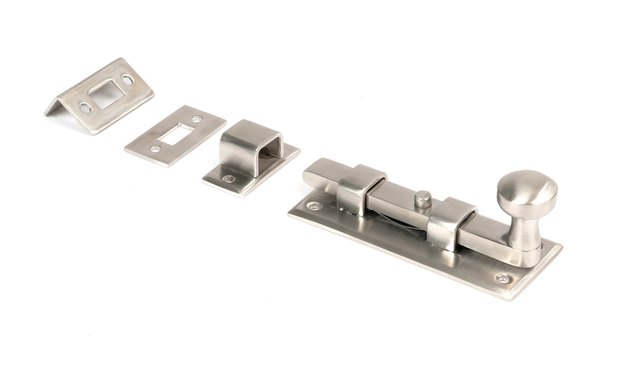 From The Anvil - Satin Marine SS (316) 4" Universal Bolt | Sku. 46423 | Trade Door Handles.