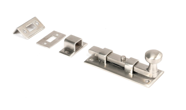 From The Anvil - Satin Marine SS (316) 4" Universal Bolt | Sku. 46423 | Trade Door Handles.