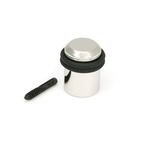 From The Anvil - Polished Marine SS (316) Floor Mounted Door Stop | Sku. 46432 | Trade Door Handles.
