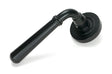 From The Anvil - Matt Black Newbury Lever on Rose Set (Plain) | Sku. 46459 | Trade Door Handles.