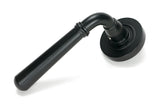 From The Anvil - Matt Black Newbury Lever on Rose Set (Plain) | Sku. 46459 | Trade Door Handles.