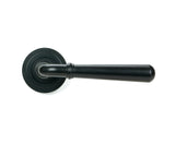 From The Anvil - Matt Black Newbury Lever on Rose Set (Art Deco) | Sku. 46460 | Trade Door Handles.