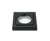 From The Anvil - Matt Black Newbury Lever on Rose Set (Square) | Sku. 46462 | Trade Door Handles.