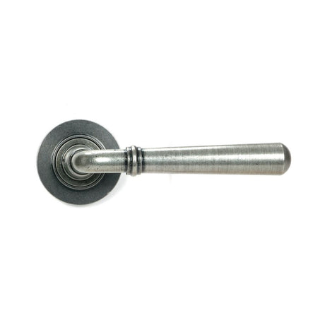 From The Anvil - Pewter Newbury Lever on Rose Set (Plain) | Sku. 46463 | Trade Door Handles.
