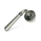 From The Anvil - Pewter Newbury Lever on Rose Set (Plain) | Sku. 46463 | Trade Door Handles.