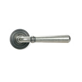 From The Anvil - Pewter Newbury Lever on Rose Set (Art Deco) | Sku. 46464 | Trade Door Handles.