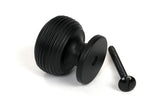 From The Anvil - Matt Black Beehive Cabinet Knob 30mm | Sku. 46466 | Trade Door Handles.