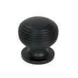 From The Anvil - Matt Black Beehive Cabinet Knob 30mm | Sku. 46466 | Trade Door Handles.