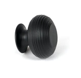 From The Anvil - Matt Black Beehive Cabinet Knob 40mm | Sku. 46468 | Trade Door Handles.