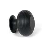 From The Anvil - Matt Black Beehive Cabinet Knob 40mm | Sku. 46468 | Trade Door Handles.