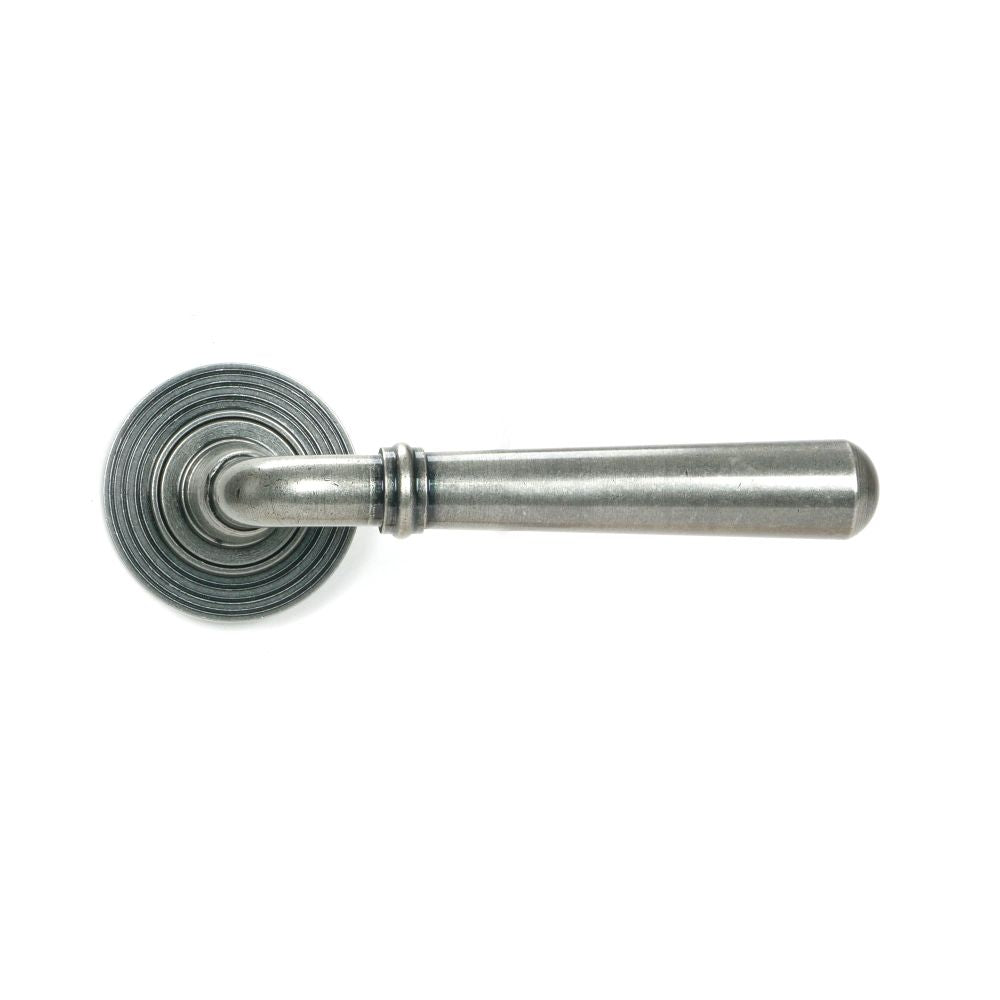 From The Anvil - Pewter Newbury Lever on Rose Set (Beehive) | Sku. 46469 | Trade Door Handles.