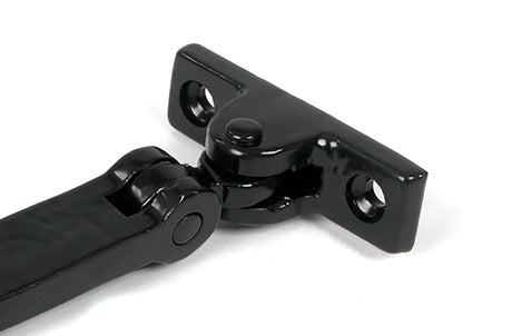 From The Anvil - Black 8" Hammered Newbury Stay | Sku. 46475 | Trade Door Handles.