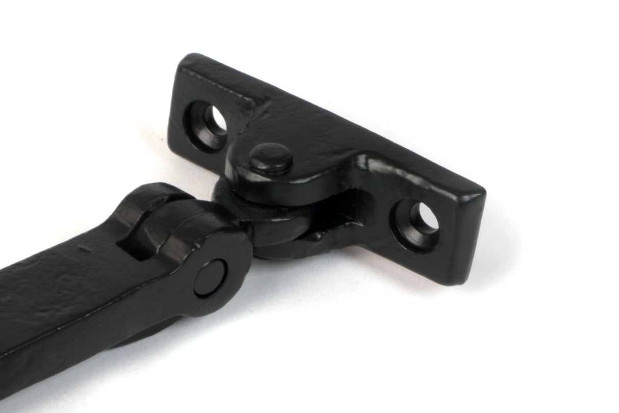 From The Anvil - Matt Black 8" Hammered Newbury Stay | Sku. 46476 | Trade Door Handles.