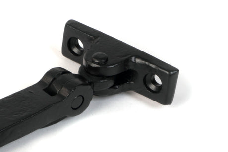 From The Anvil - Matt Black 8" Hammered Newbury Stay | Sku. 46476 | Trade Door Handles.