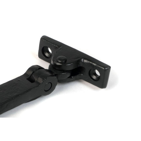 From The Anvil - Matt Black 8" Hammered Newbury Stay | Sku. 46476 | Trade Door Handles.