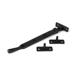 From The Anvil - Matt Black 8" Hammered Newbury Stay | Sku. 46476 | Trade Door Handles.
