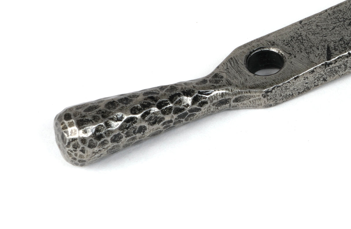 From The Anvil - Pewter 8" Hammered Newbury Stay | Sku. 46477 | Trade Door Handles.