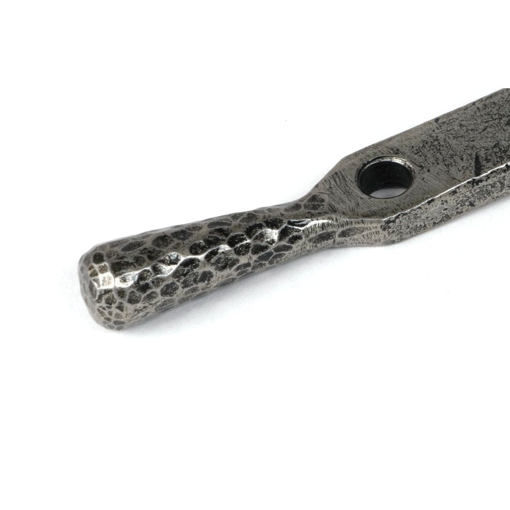 From The Anvil - Pewter 8" Hammered Newbury Stay | Sku. 46477 | Trade Door Handles.