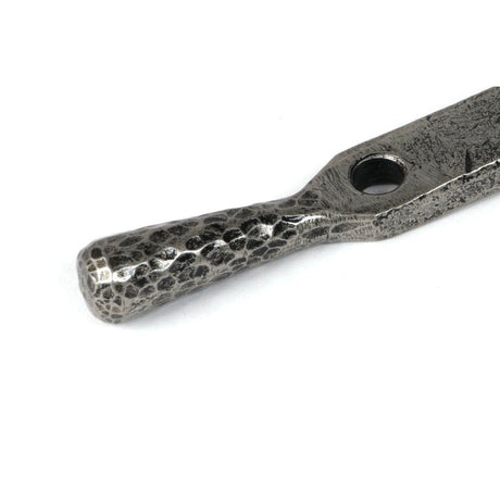 From The Anvil - Pewter 8" Hammered Newbury Stay | Sku. 46477 | Trade Door Handles.