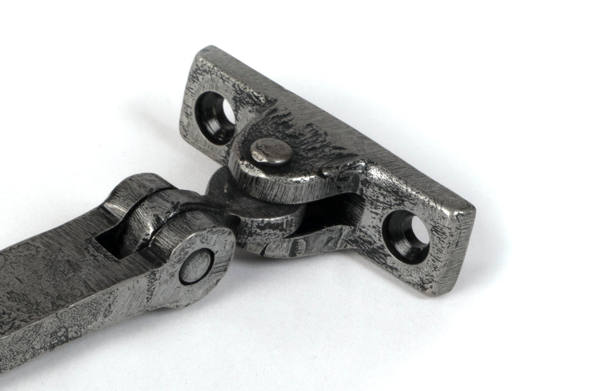 From The Anvil - Pewter 8" Hammered Newbury Stay | Sku. 46477 | Trade Door Handles.