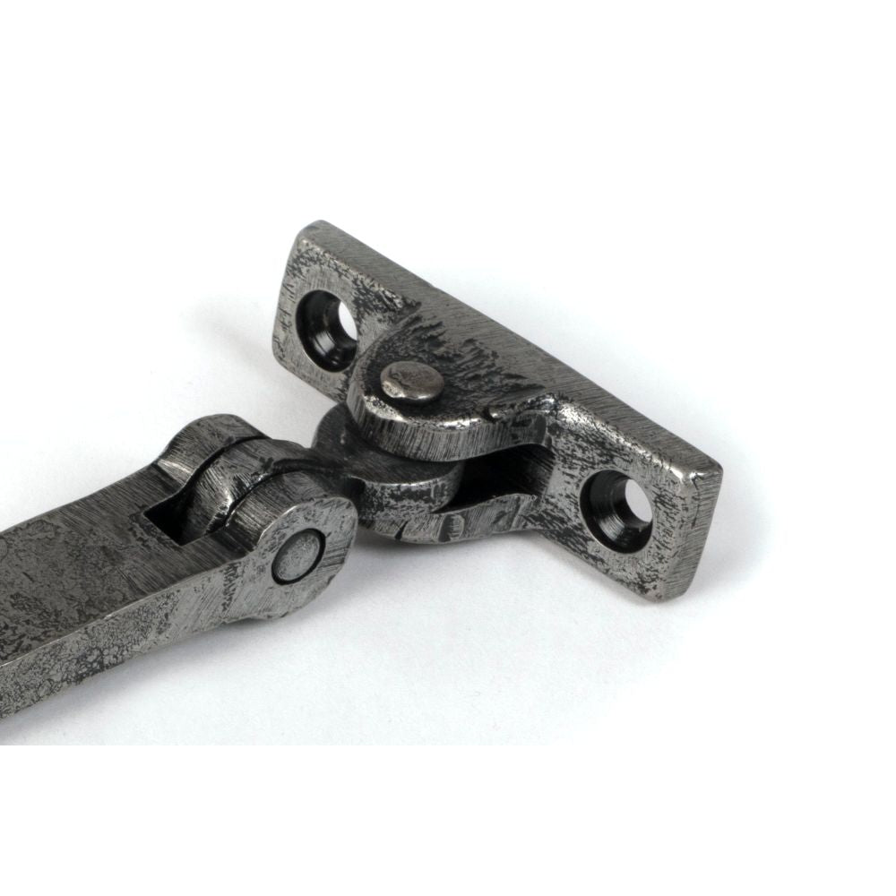From The Anvil - Pewter 8" Hammered Newbury Stay | Sku. 46477 | Trade Door Handles.