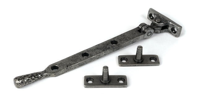 From The Anvil - Pewter 8" Hammered Newbury Stay | Sku. 46477 | Trade Door Handles.