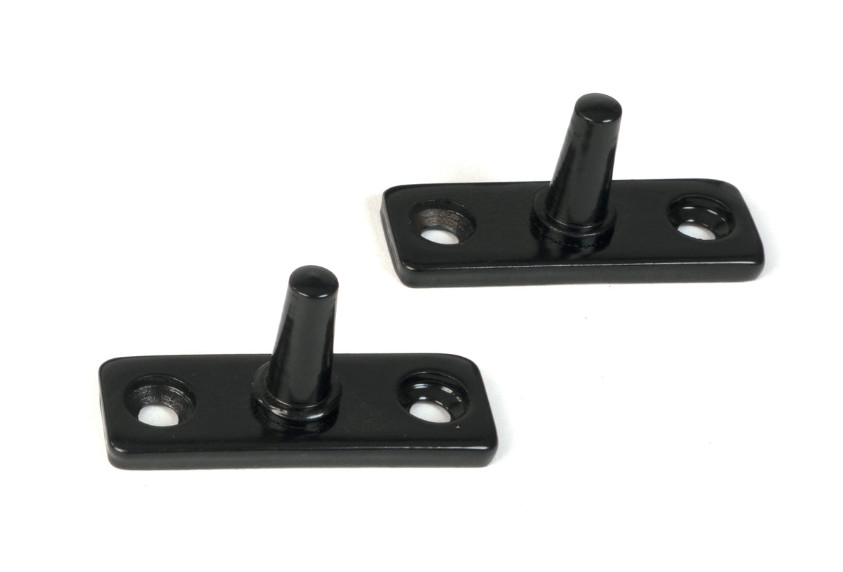 From The Anvil - Black 10" Hammered Newbury Stay | Sku. 46478 | Trade Door Handles.