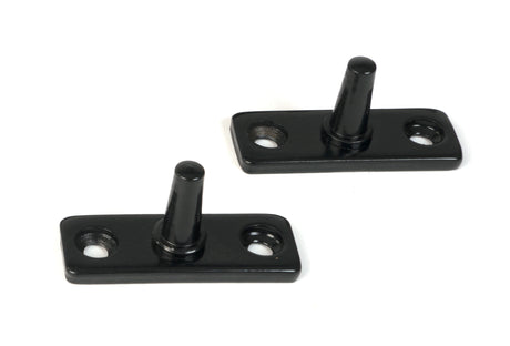From The Anvil - Black 10" Hammered Newbury Stay | Sku. 46478 | Trade Door Handles.
