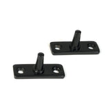 From The Anvil - Black 10" Hammered Newbury Stay | Sku. 46478 | Trade Door Handles.