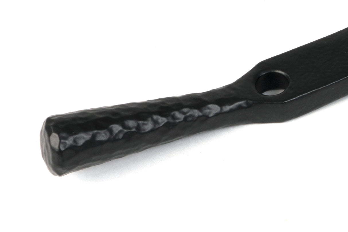 From The Anvil - Matt Black 10" Hammered Newbury Stay | Sku. 46479 | Trade Door Handles.