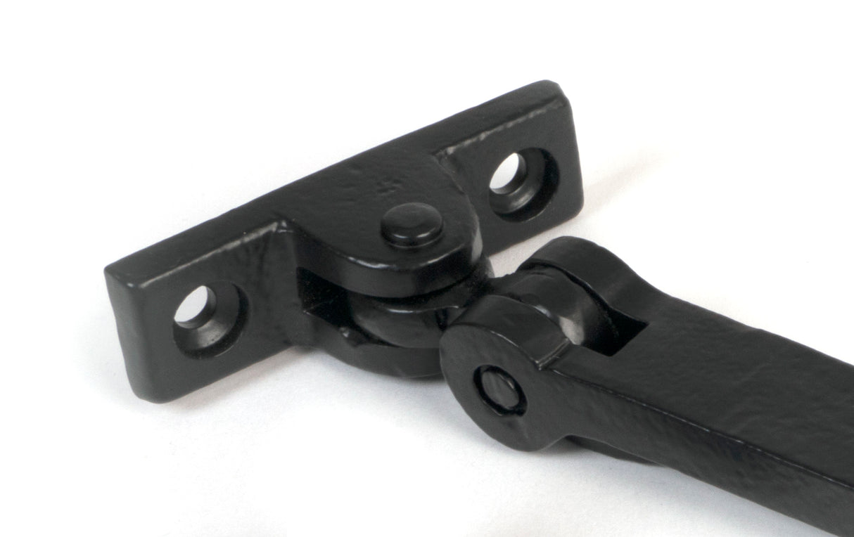 From The Anvil - Matt Black 10" Hammered Newbury Stay | Sku. 46479 | Trade Door Handles.